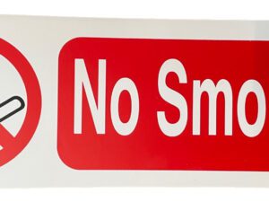 Sign No Smoking 120 x 360mm