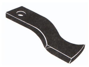 Blade Topper 320 x 75 x 8mm RH 26mm hole