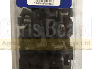 Cable Tie Saddle Mount-Nylon White Nail-on (50pcs)