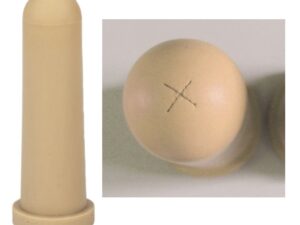 Calf Teat, Standard, X-Pierced, Yellow, 100mm