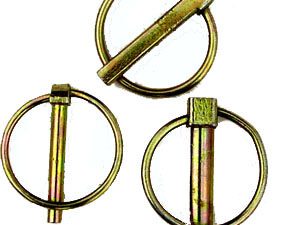 100 x Linch Pin 1/4 inch (6mm) x 40mm Round Ring