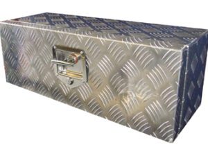 Toolbox Aluminium Checker Plate 26 x 9 x 9 inch